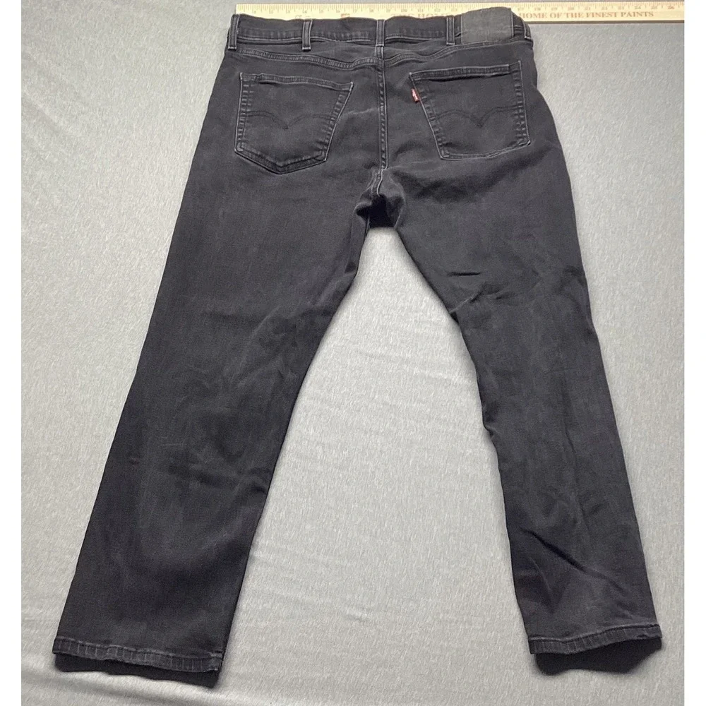 Levis 559 Relaxed Straight Fit Jeans Mens W38 L30 Black Charcoal Denim